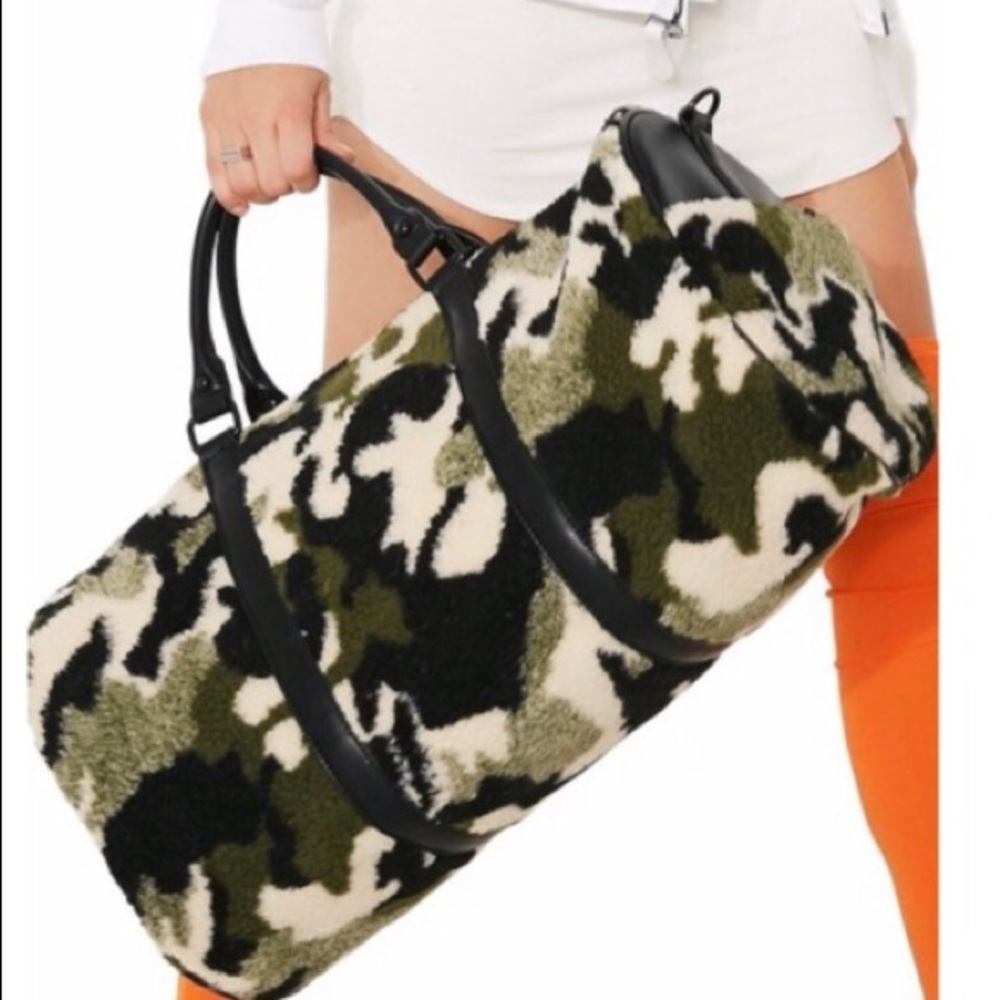 Camo duffle bag